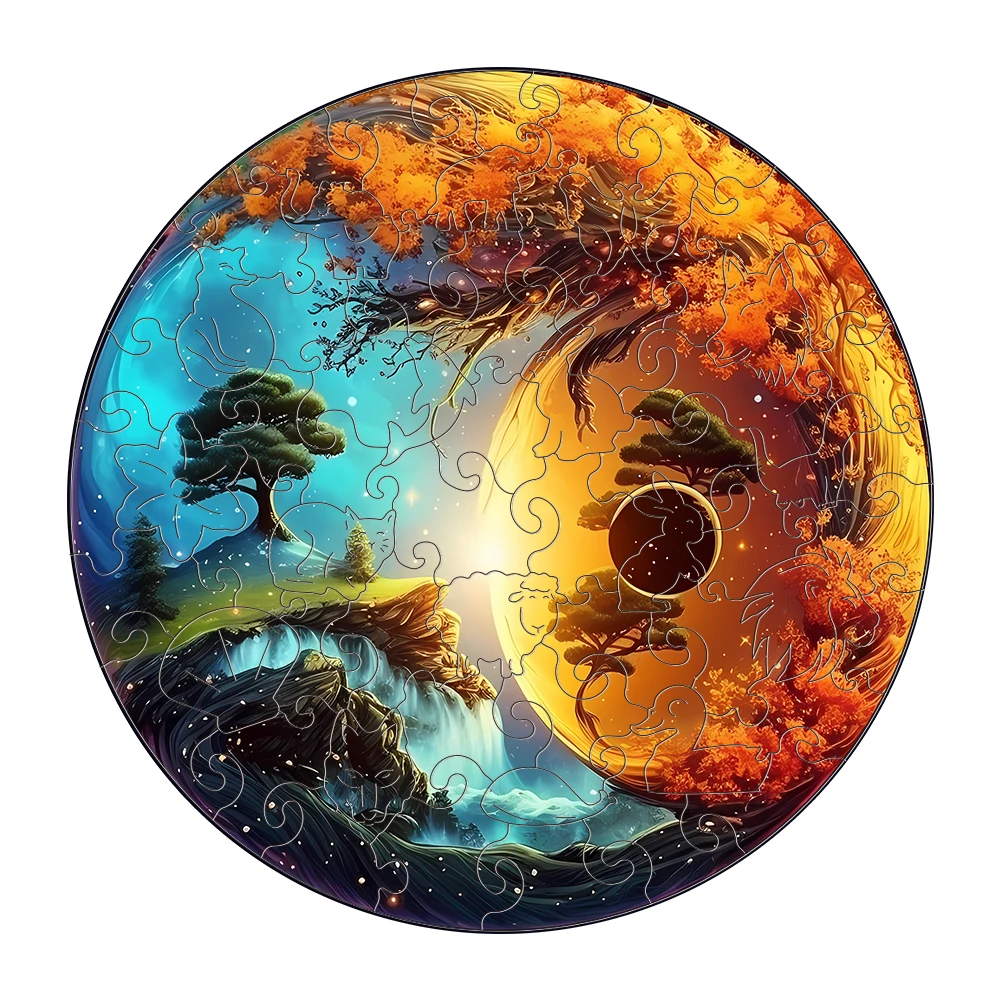 Yin-Yang 1000 Teile Puzzle - Premium Puzzle Für Erwachsene 70x50cm