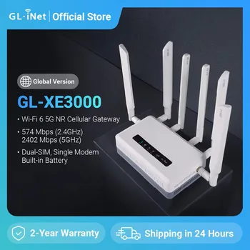GL.iNet GL-XE3000（Puli AX）Wi-Fi 6 5G Cellular Router with Battery 1