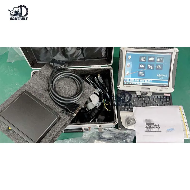 

UNIVERSAL TRUCK EXCAVATOR TRACTOR DIAGNOSTIC TOOL JALTES LINK DIESEL SCAN TOOL WITH CF 19 LAPTOP