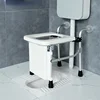 Innovative Wall-Mounted Bathroom Chair, Aluminum Alloy Foldable Seat, Pregnant Squatting Commode, Adult Upgrade, Wall-Mount Seat 1