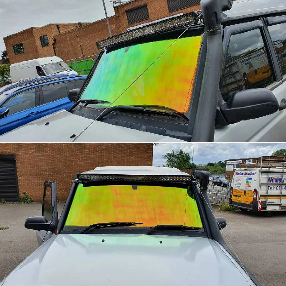 Green Yellow Chameleon VLT 65% Window Tint for House Office Glass Car  Windshield Solar Film Front Rear Window Foils 75cm X 300cm - AliExpress
