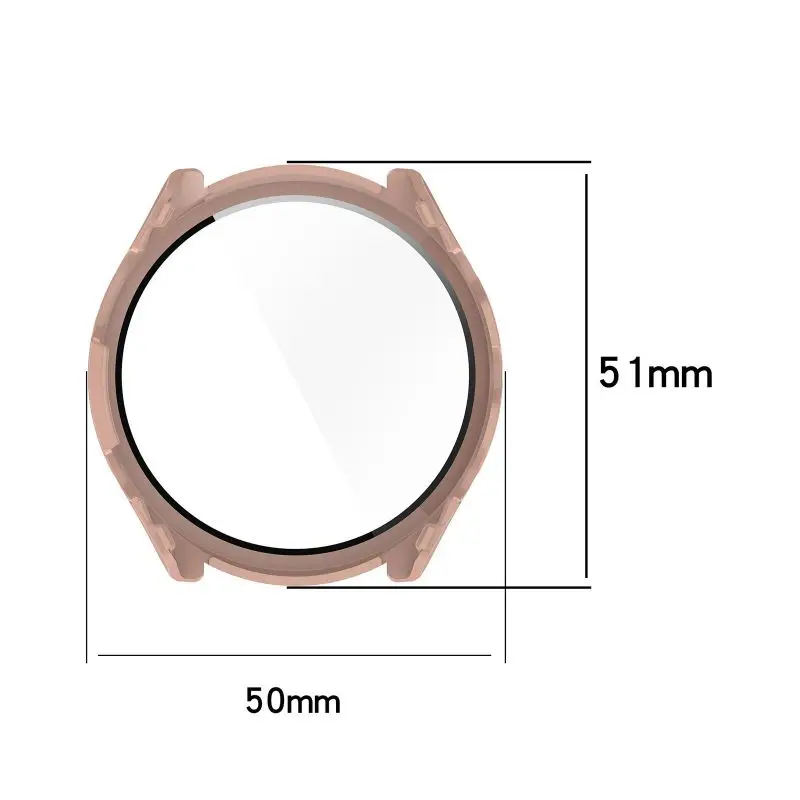 Premium Tempered Glass Smartwatch Case with Strap, Bumper Cover, and Screen Protector