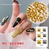 500PCS/Bag Riveting Nail Ornament Gold/Silver Charms Arrow Rivet Metallic Nail Art 1.2/1.5/2mm Punk Spikes Studs Tip Decoration 2