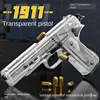 M1911 Colt Toy Gunman Gun, Soft Bullet Shell, Catapult Blaster, Manual Air Gun Launcher, Boys Shooting Game 14+y 1
