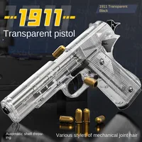 M1911 Colt Toy Gunman Gun, Soft Bullet Shell, Catapult Blaster, Manual Air Gun Launcher, Boys Shooting Game 14+y 1