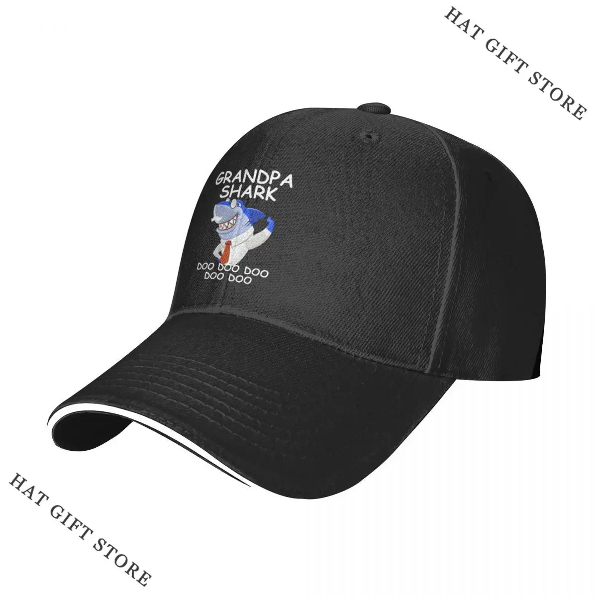 

Best Grandpa Shark Doo Doo Funny Gift Baseball Cap Golf Hat Man Rugby Men'S Caps Women'S