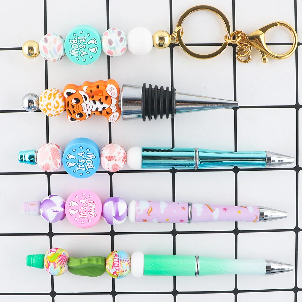 50-1000Pcs 15mm Leopard Silicone Beads Round Printed Beads For Jewelry Making DIY Necklace Jewelry Accessories