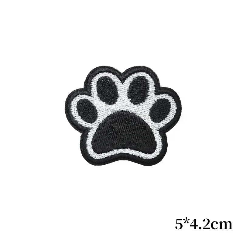 Cute Cartoon Puppy Embroidery Patch Pet Animal Pattern Backpack Morale Armband Decoration Iron on Patches For Clothing Appliques tactical patch