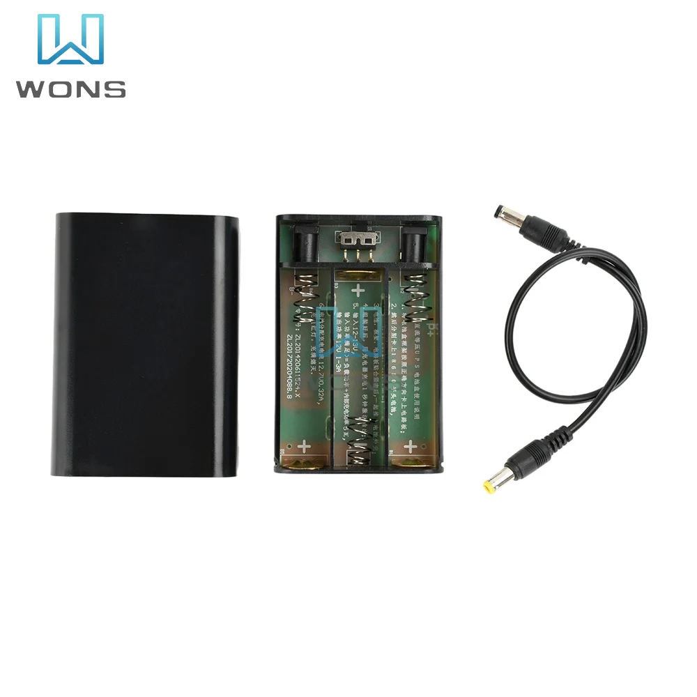 DC 12V USB Uninterrupted Power Supply Box 3x18650 Battery DIY Power Bank Box for Router Cellphone Tablet Modem CCTV Camera dc power supply uninterruptible power supply portable ups mini ups