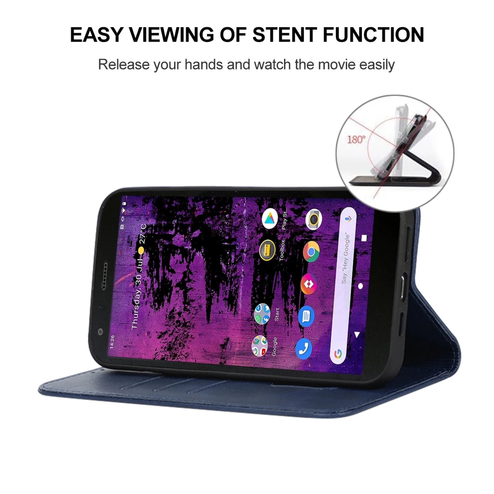 HAWEEL Magnetic Closure Leather Phone Case For CAT S62 Pro