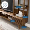 Render Mid-Century Modern TV Stand Entertainment Center, 70", Walnut 3