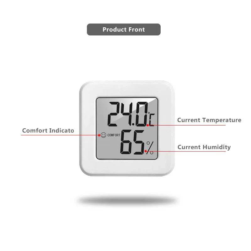 Mini Indoor Thermometer LCD Digital Temperature Room Hygrometer Gauge  Sensor Humidity Meter Indoor Air Conditioner Thermometer