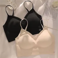 Soutien-gorge sexy dos nu pour femmes, sous-vêtements plongeants en forme de U, soutien-gorge Push Up sans couture, coupe triangle, lingerie sexy, été 3