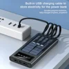 200000mAh Solar Power Bank  4-USB Cable Portable Charger Ultra-Large Capacity Mobile Power Suitable For Samsung Apple Huawei 5