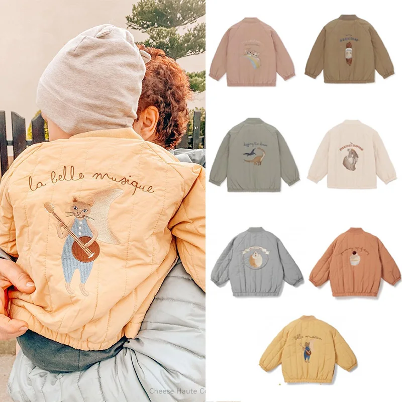 KS Baby Jacket Autumn Winter Coats Brand Design Children Unisex Casual Fashion Outdoor Keep Warm Boys Girls Cotton Clothes