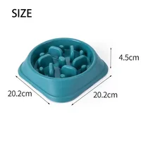 Pet Dog Slow Feeder Bowl Non Slip Puzzle Bowl Anti-Gulping Pet Slower Food Feeding Dishes Dog Bowl for Medium Small Dogs Puppy 4