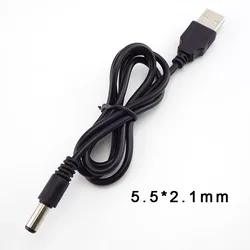 Compact 0.8m USB 2.0 Type A to DC Power Connector Cable - Ideal for Small Electronic Devices (5.5mm x 2.1mm)