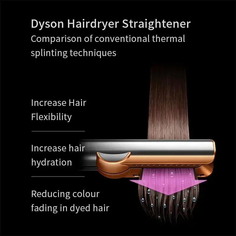 Dyson Hairdryer Straightener HT01 Dry Hair Straightener Home Hair Dryer Straightening Clip 220V