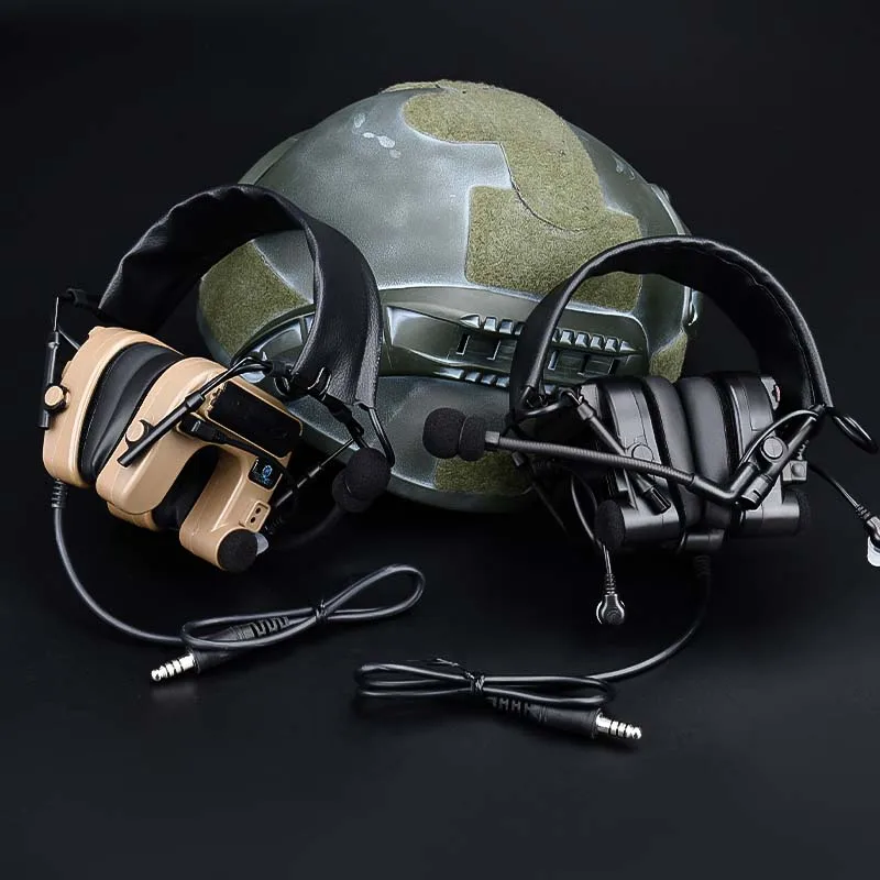 COMTAC IV Tactical Headset Pickup Noise Anti-Noise Headphone Outdoor Battle Communication Earphone Vacuum Catheter Earplug