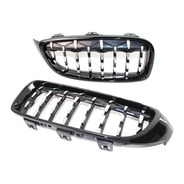 1Pair Black Car Front Kidney Grill Grille Replacement Fits for BMW F32 F33 F36 F82 M4 F83 M4