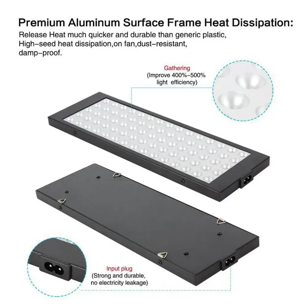 

Growing Light 100w Full Spectrum Led Plant Grow Light with Efficient Heat Dissipation for Greenhouse Supplies High Power
