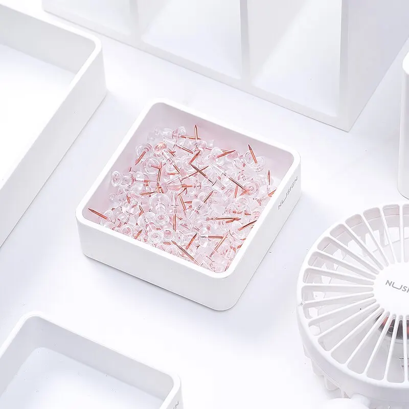 Deli Office Combination Set Rose Gold Binder Clips Pins Ticket Holder Paper Clips Office Stationery Suit School Stationery Set
