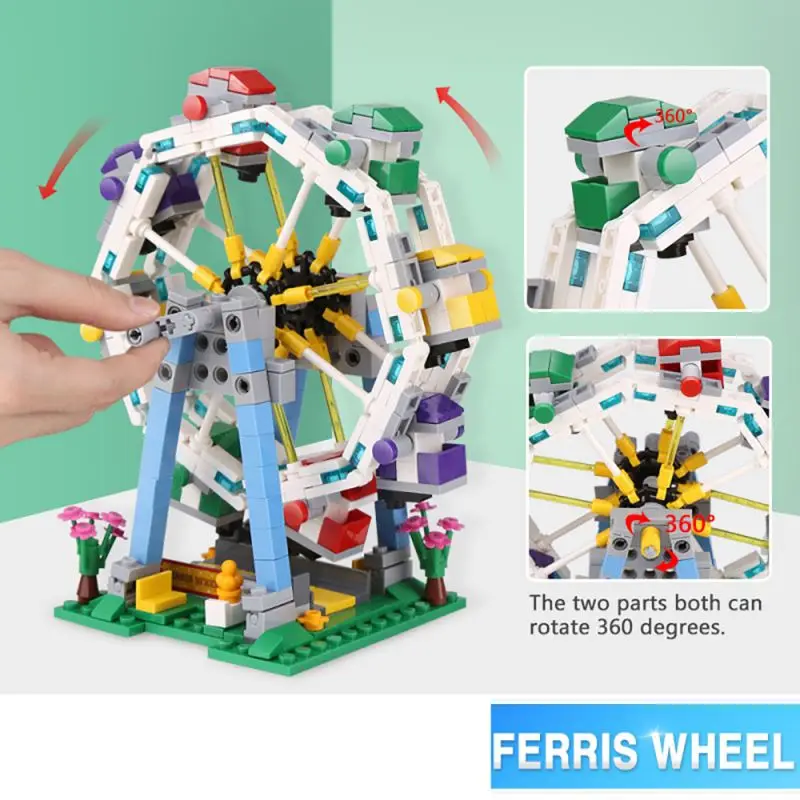 Mini Park rozrywki klocki do budowy diabelski młyn klocki karuzela Model statek piracki duże kołyszące się klocki do samodzielnego montażu 11 Sf7200dc3a5824473982845dc849c04a8u Mini Park rozrywki klocki do budowy diabelski młyn klocki karuzela Model statek piracki duże kołyszące się klocki do samodzielnego montażu