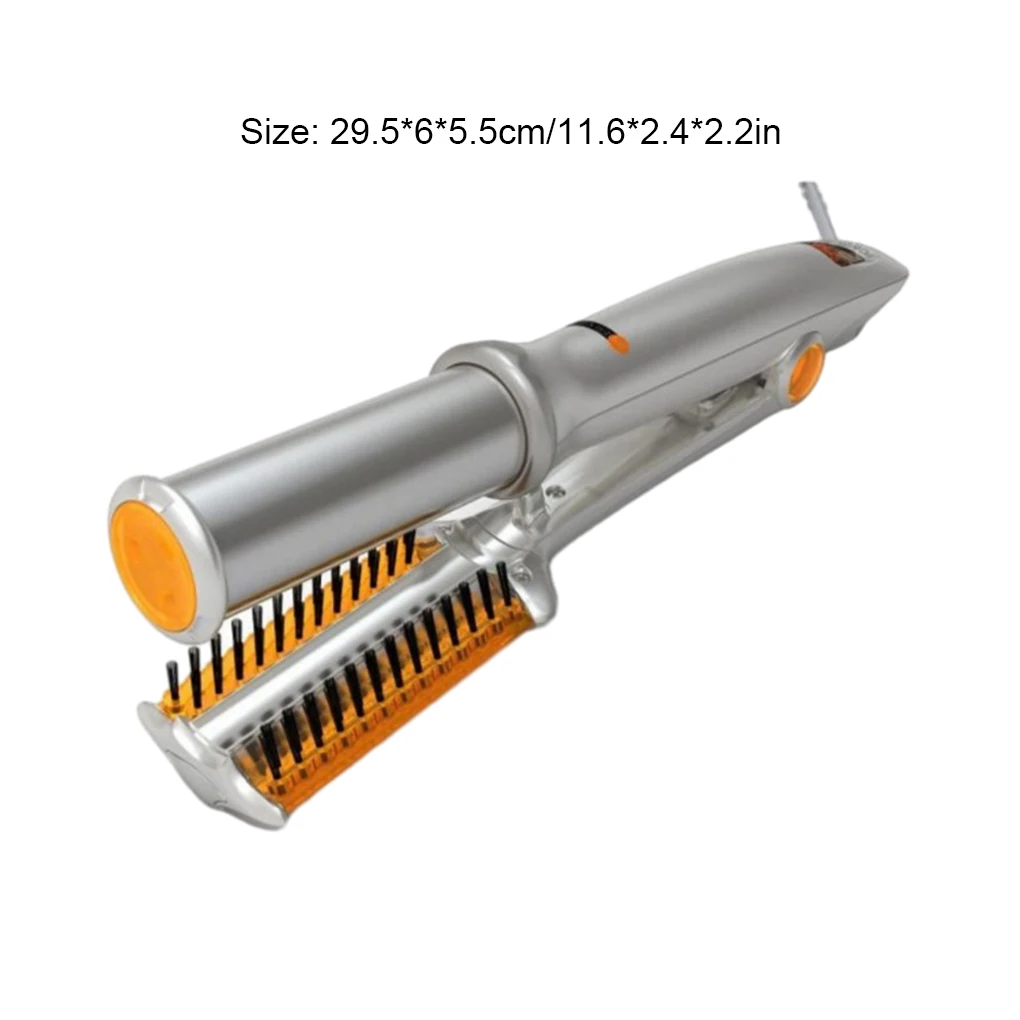 Silver White Professional Curling Iron Adjustable Heat Settings All Hair Types Professional Styling UK Plug