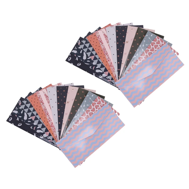 

24Pcs Budget Envelopes Laminated Cash Envelope System For Cash Savings Plus 24 Budget Sheets