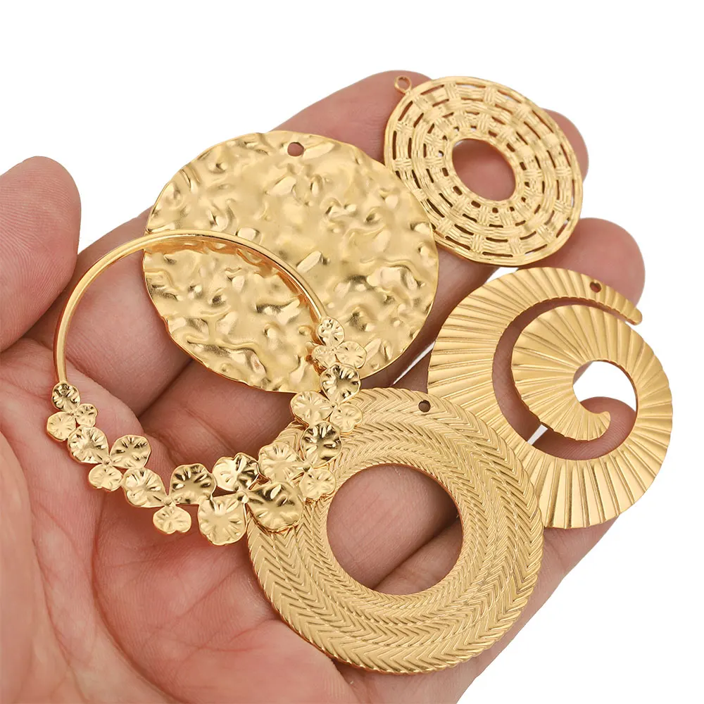 Collane Con Ciondolo A Forma Di Mano Di Hamsa In Acciaio Inossidabile 201 Con Taglio Cavo All'ingrosso - Foto 5