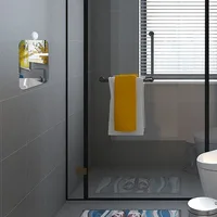 1pc Acrylic Mirror Shower Mirror Anti Fog Mirror Shower Shaving Fogless Mirror For Man Shaving Women Makeup Bathroom Accessories 2