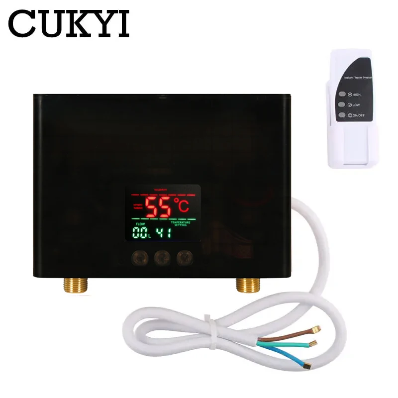 3KW/5.5KW Instant Water Heater Fast Heating Intelligent Frequency Conversion Constant Temperature Remote Control Water Heater US