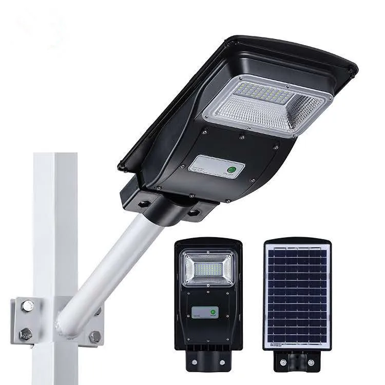 thumbnail image 1 of Lámpara de calle solar integrada, luz LED de inundación, lámpara con sensor infrarrojo, nueva lámpara de calle rural, 1 of 5