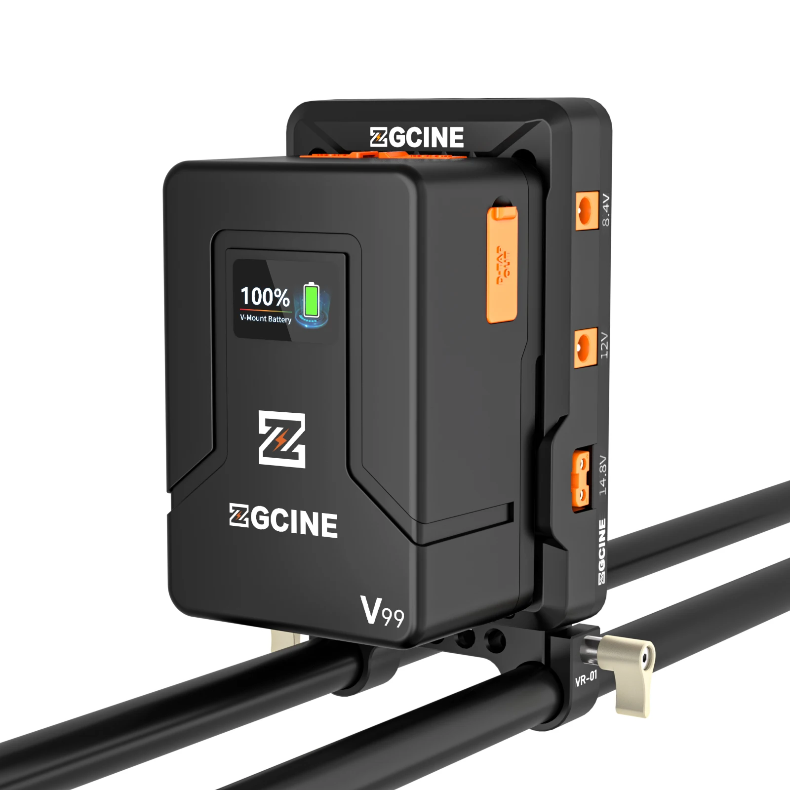 ZGCINE V-Mount Battery Plate Power Supply 15mm LWS Rod Adapter for 