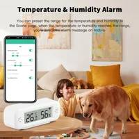 Tuya WiFi Mini Temperature Humidity For Smart Home Thermometer Hygrometer APP Remote Alarm Work with Google Home Yandex Alexa - Image 4