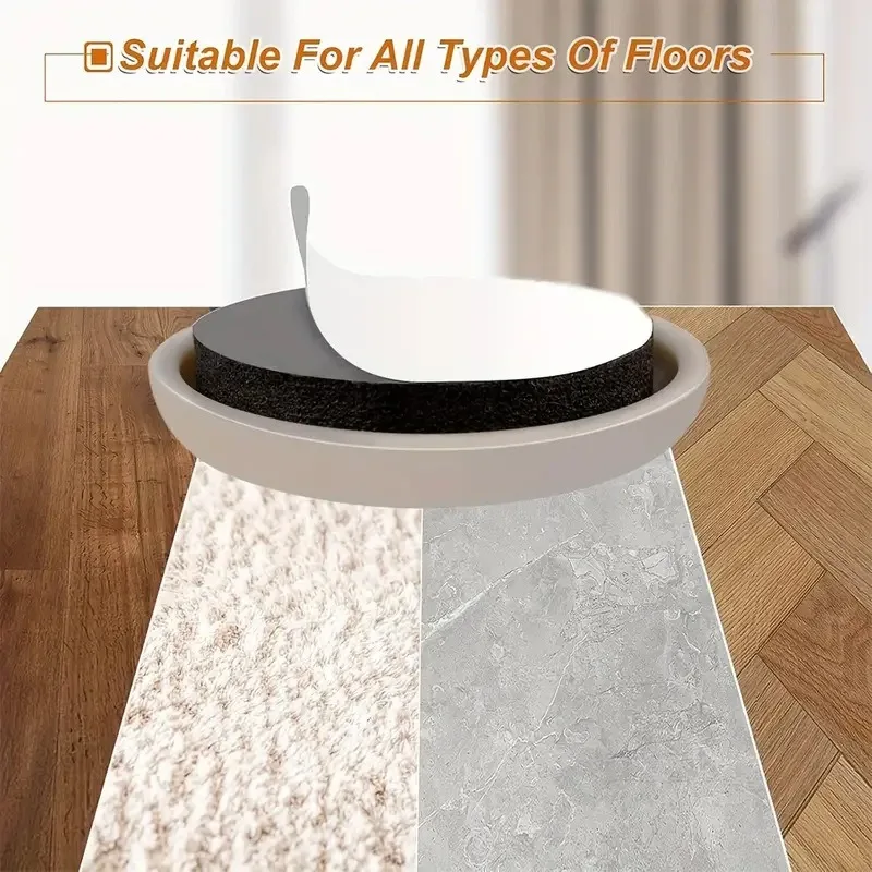 Feet Glider Sliding Pads 20PCS Home Furniture PTFE Square Floor Mover