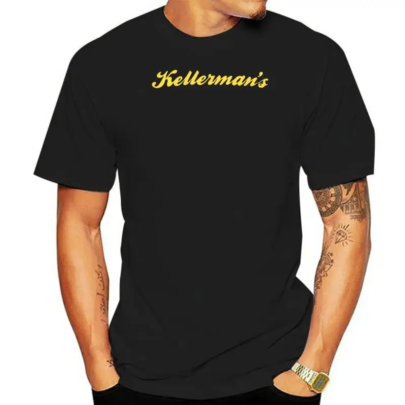 

KELLERMANS Standard Fit Burgundy T-Shirt with Yellow Print NEW All Sizes
