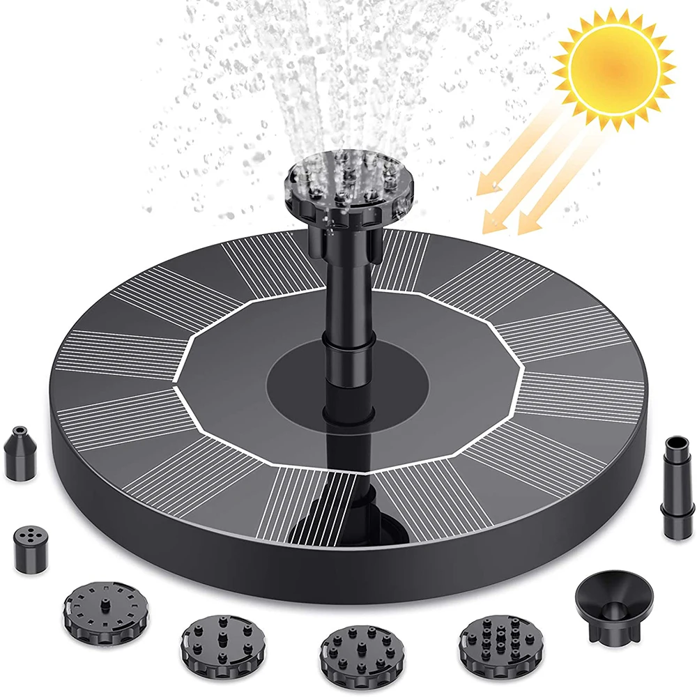 Solar Fountain Pump Solar Fountain Pool Accessories Bird Bath Pond Water Pump For Bird Bath Ponds Outdoor For pools Waterfall Fountain Pump