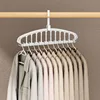 Rotating Folding Clothes Hanger Closet Organizer Multi-port Clothing Drying Rack Foldable Plastic Scarf 11-hole Storage Hangers 5