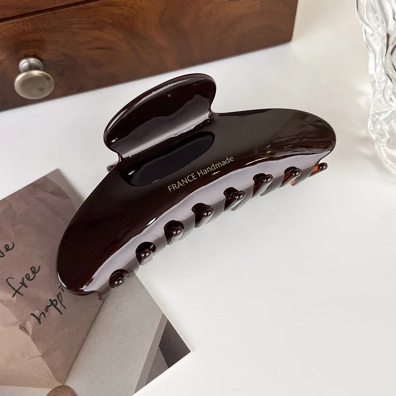 Minimalist Commuter Hair Clip - Versatile Acetate Shark Clip for Women Elegant 2026 New Style Back-of-Head Hair Clip