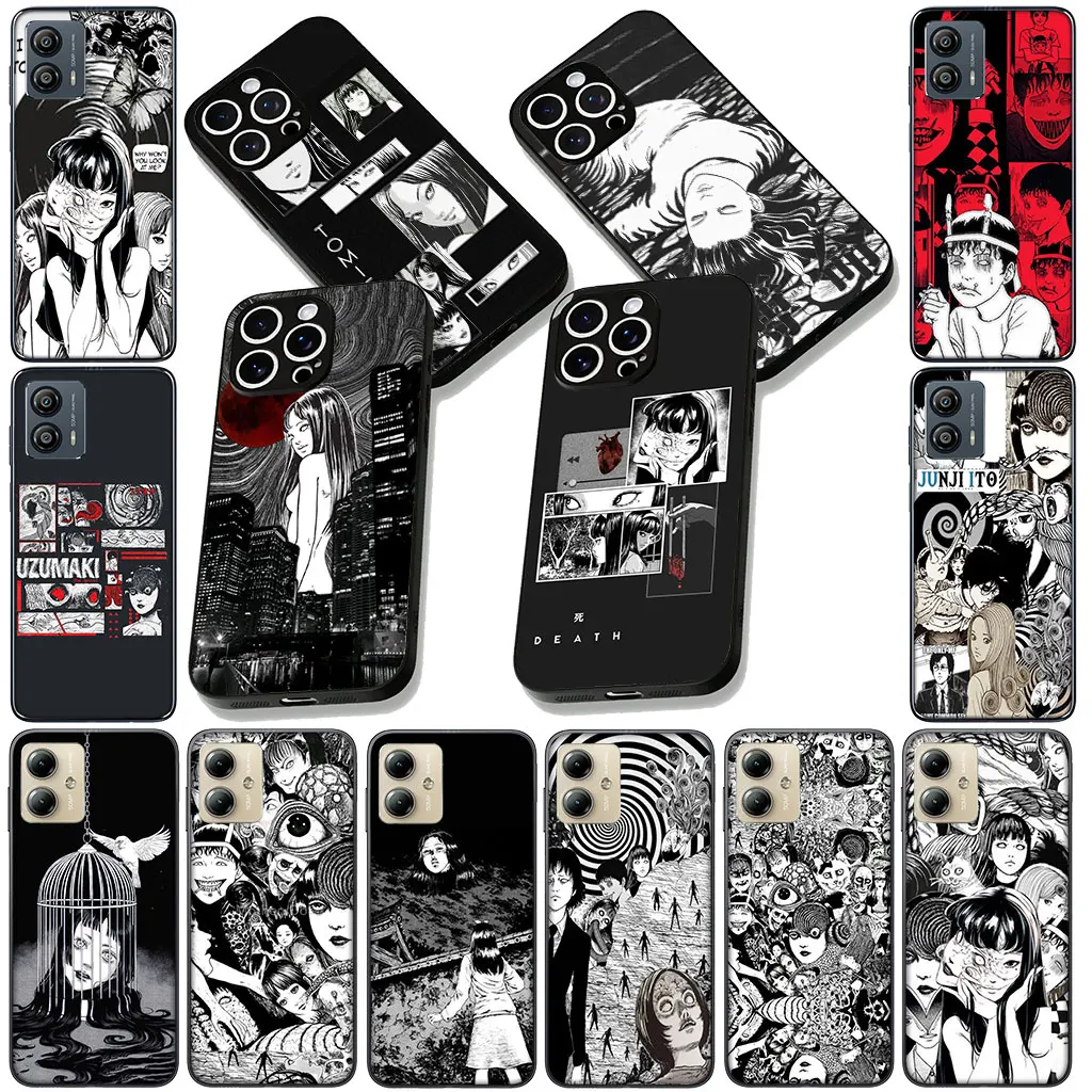 Junji Ito Collection Flexible Phone Cover - Artistic Design Protective Case