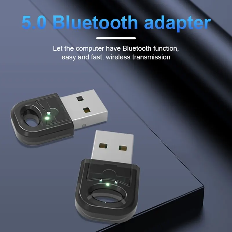 Wireless Mouse Bluetooth 5 Adapter Wireless Music Receiver Transmitter Mini Portable Shared File Automatic Recognition Connection