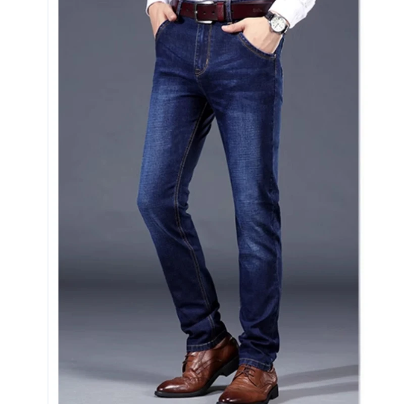 Autumn/Winter Men Loose Straight Casual High-waisted Jeans denim pants,denim trousers,cargo jeans