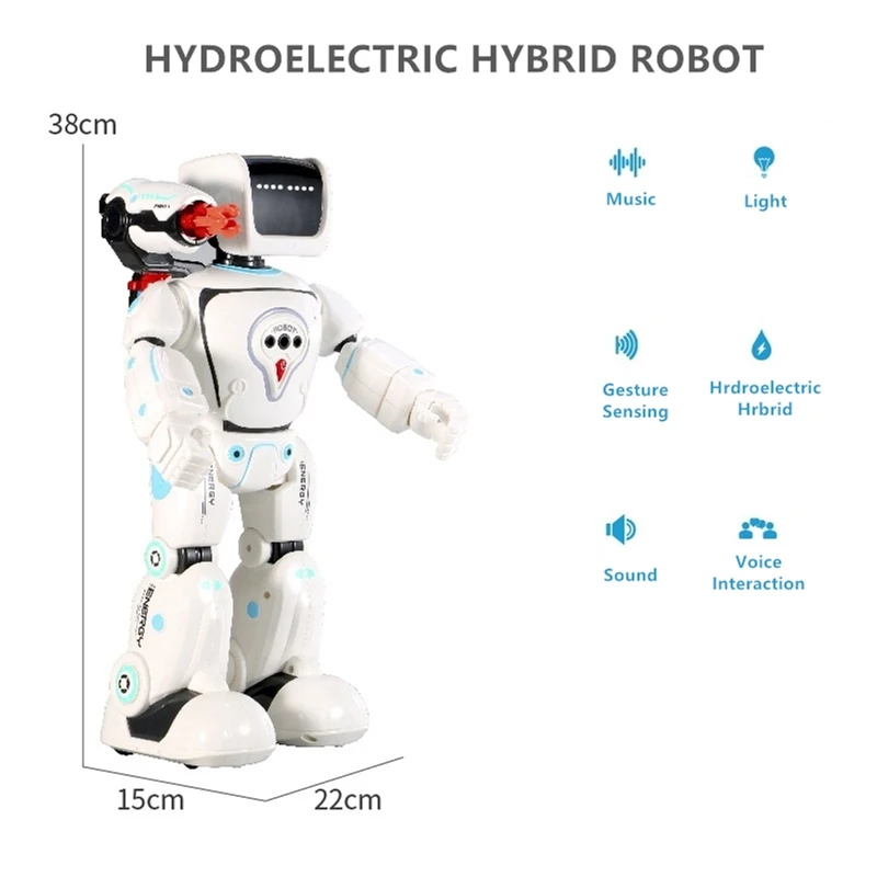 Remote Control Intelligent Smart Robot Voice Conversation Gesture Touch Sensing Battle Mode Launch Bullet RC Robot  Child Gift 5