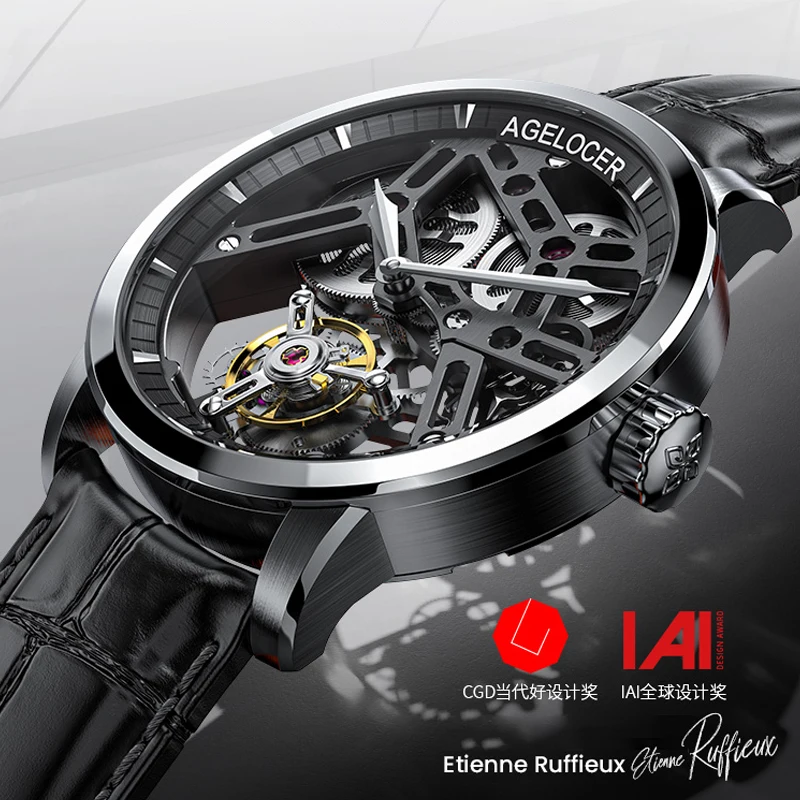 AGELOCER Men's Top Brand Double-Sided Hollow Tourbillon Hand-Operated Mechanical Transparent Caseback Luxury Watch (YA:9004D2) 並行輸入品 AGELOCER Men\u0027s Top Brand Tourbillon Double-Sided Hollow Hand-Operated  Mechanical Leather Analog Fashion Luxury Dress Watch Reloj - AliExpress
