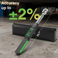 Clé dynamométrique numérique TaskStar, embout 3/8 pouces, précision de ±2 %, plage de 0 à 220 Nm / 0 à 162 ft-lbs,Kit de clé dynamométrique électrique portable avec écran LCD et adaptateurs 1/4 pouces / 1/2 pouces pour 3