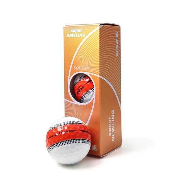 3pcs/box Supur NEWNING Golf Games Ball Super Long Distance Three layer Ball for Professional Competition Game Ball Golfers Gift 6