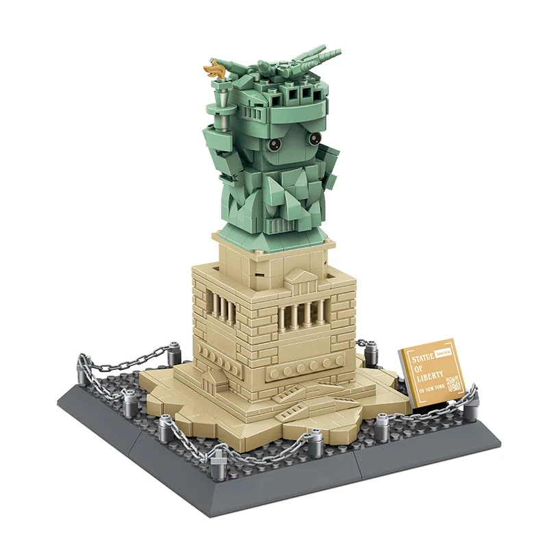 414PCS Creative New York Statue of Liberty Building Blocks World Famous  Architecture Bricks City Street View Toys Gifts For Kids - AliExpress