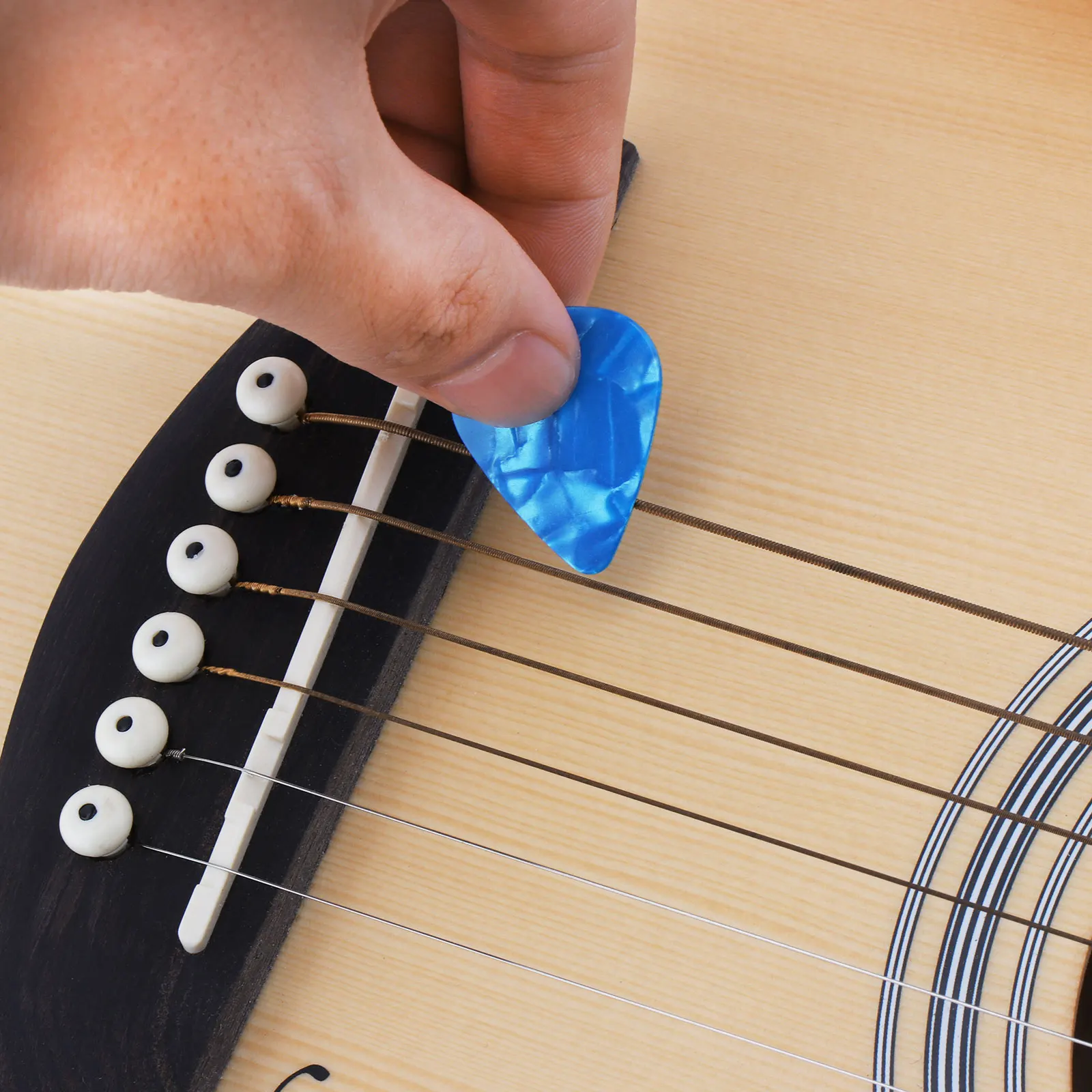 1 Piece 0.46mm / 0.71mm / 0.96mm Celluloid Guitar Pick For Acoustic Electric Guitars Bass, Plectrum Plucked String Instrument