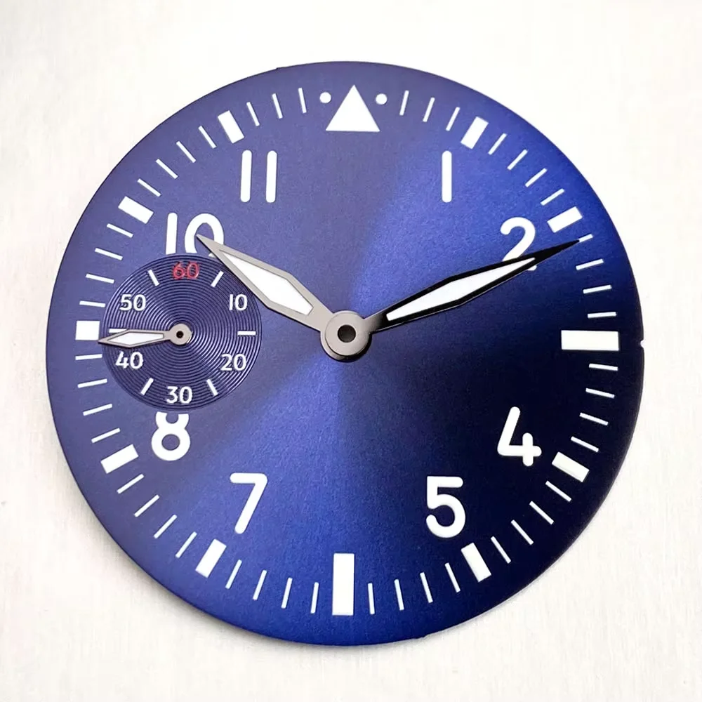 42mm Retro Pilot Watch Case with Sapphire Crystal and Luminous Dial